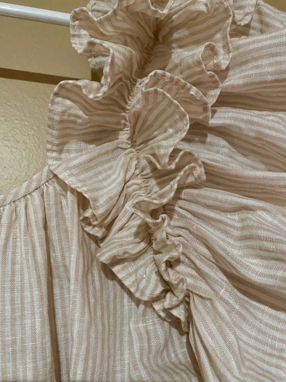 Ulla Johnson Linen Ruffled Peplum Blouse - Picture 11 of 13
